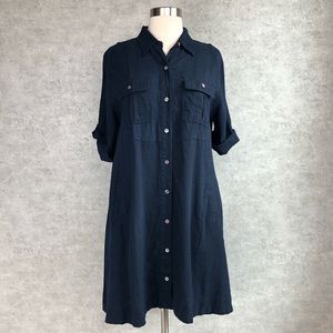 NWT Anthropologie 4our Dreamers Navy Blue Dress XS